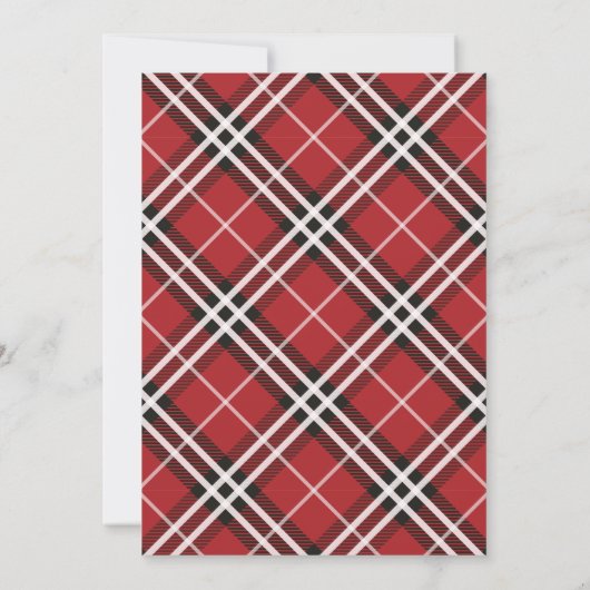 Christmas Cheer Holiday Kaart Wit (Achterkant)