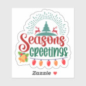 Christmas Cheer Holiday Sticker (Vel)