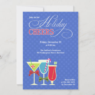 Christmas Cheers Holiday Cocktail Party Invitation