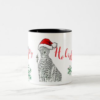Christmas Cheetah Mug Cup Tweekleurige Koffiemok