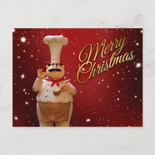 Christmas Chef briefkaart (Voorkant)