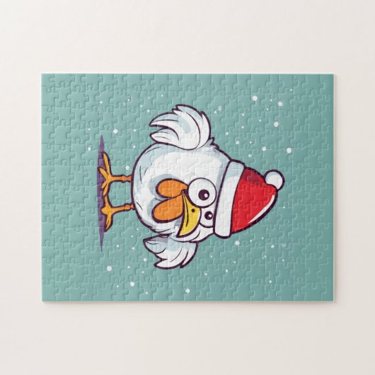 Christmas Chicken Puzzle Legpuzzel (Horizontaal)