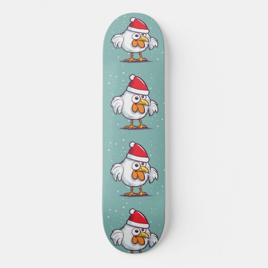 Christmas Chicken Skateboard (Voorkant)