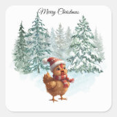Christmas Chicken Sticker (Devant)