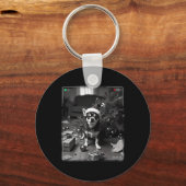 Christmas Chihuahua Caught On Camera Sleutelhanger (Voorkant)