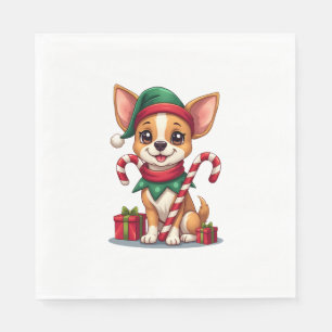 Christmas Chihuahua Cheer Servet