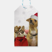 Christmas Chihuahua Honden Cadeaulabel (Achterkant)