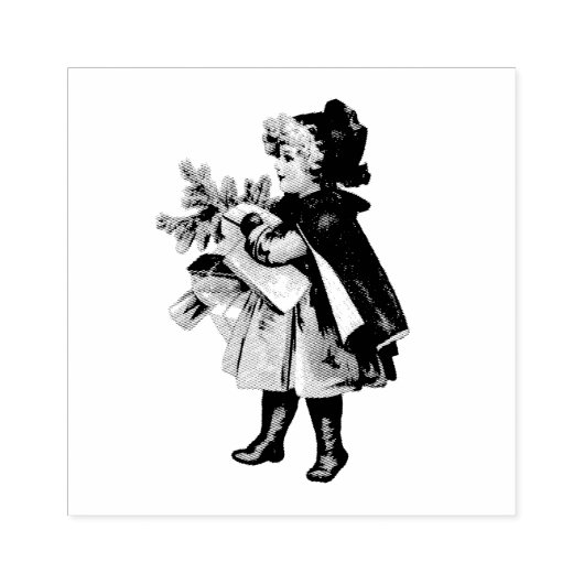  "CHRISTMAS CHILD" WOOD ART STAMP 	RUBBERSTEMPEL (Afrduk)