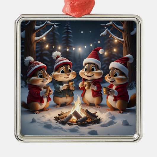 Christmas Chipmunks Ornament (Voorkant)