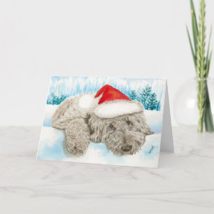 Christmas Chocolate Labradoodle Feestdagen Kaart
