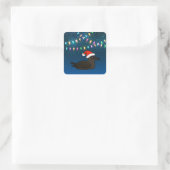 Christmas Christmas Shearwater Vierkante Sticker (Tas)