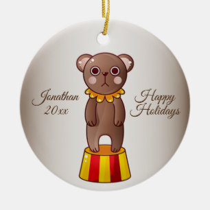 Christmas Circus Beer Keramisch Ornament