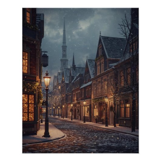 Christmas City in the Snow Poster (Devant)