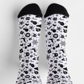 Christmas Classic Zwart & Wit Crew Sok (Top)