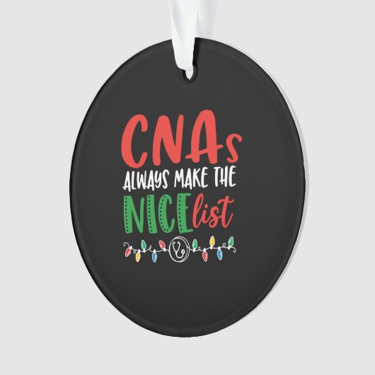Christmas CNA cnas always make nice list (devant)