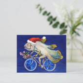 Christmas Coelacanth Feestdagenkaart (Staand voorkant)