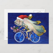 Christmas Coelacanth Feestdagenkaart (Voorkant / Achterkant)