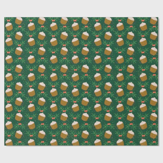 Christmas Coffee Wrapping Paper Cadeaupapier (Vlak)