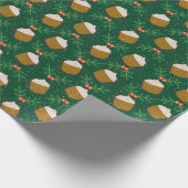 Christmas Coffee Wrapping Paper Cadeaupapier (Hoek)