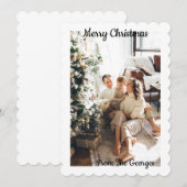 CHRISTMAS COLLAGE GREETING CARTE (Devant / Derrière)