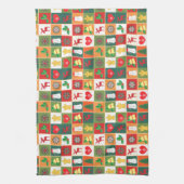 Christmas collage images theedoek (Verticaal)