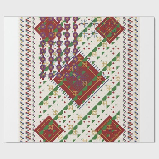 Christmas Colours Cadeaupapier (Vlak)