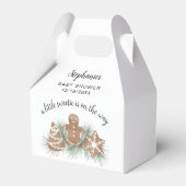 Christmas Cookie Baby shower Bedankdoosjes (Voorkant Zijde)