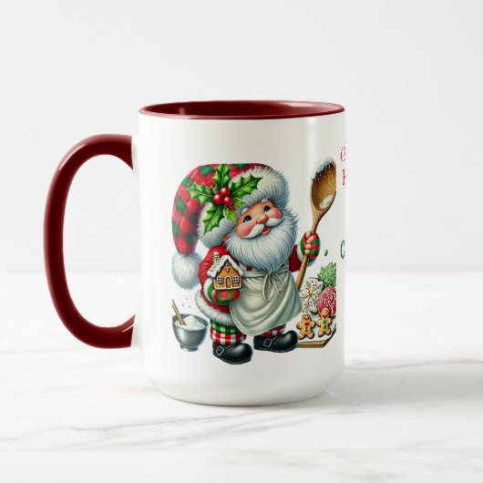 Christmas Cookie Baking Crew - Gnome Chefs Mok (Links)