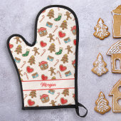 Christmas Cookie Baking Motif Nom du texte personn