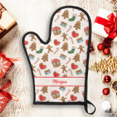 Christmas Cookie Baking Motif Nom du texte personn