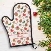 Christmas Cookie Baking Motif Nom du texte personn