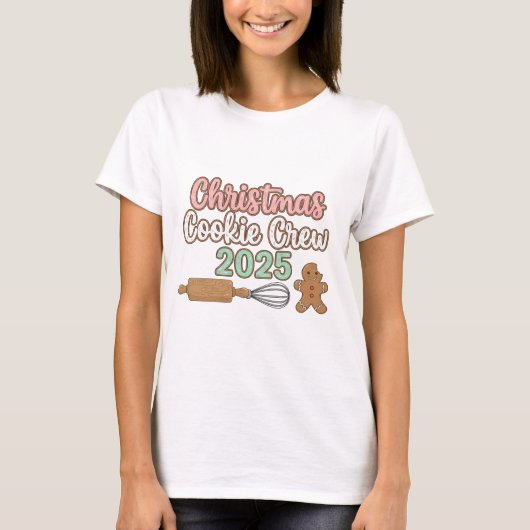Christmas Cookie Crew 2025 T-shirt (Voorkant)