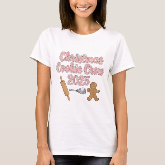 Christmas Cookie Crew 2025 T-shirt (Voorkant)