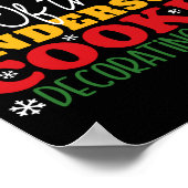 Christmas Cookie Decorating Crew Family  Poster (Hoek)