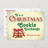 Christmas Cookie Exchange Briefkaart (Voorkant / Achterkant)