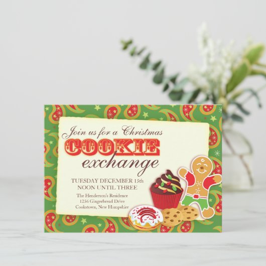 Christmas Cookie exchange & étiquette invitation (Debout devant)