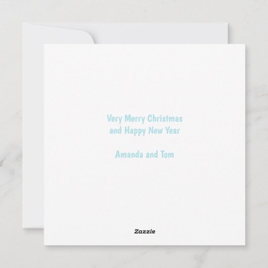 Christmas Cookie Exchange Gingerbread Blue Feestdagenkaart (Achterkant)