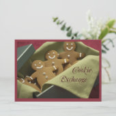 Christmas Cookie Exchange Gingerpain Invitation (Debout devant)