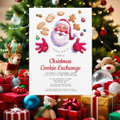 Christmas Cookie Exchange Invitation Kaart Feestel