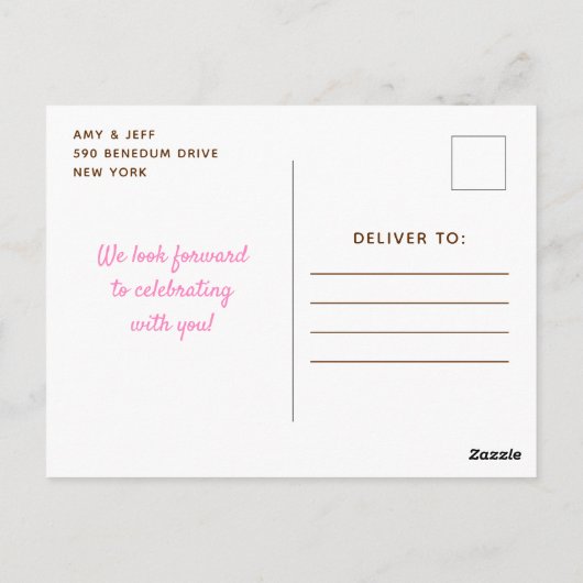 Christmas Cookie Exchange Pink and Green Briefkaart (Achterkant)