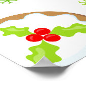 Christmas Cookie Exchange Red Green Welcome Sign Poster (Hoek)