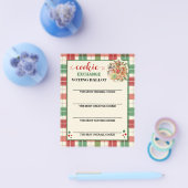Christmas Cookie Exchange Voting Kaart (Enkel)
