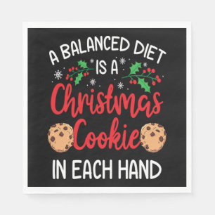 Christmas Cookie Funny Xmas Holiday Gift Servet