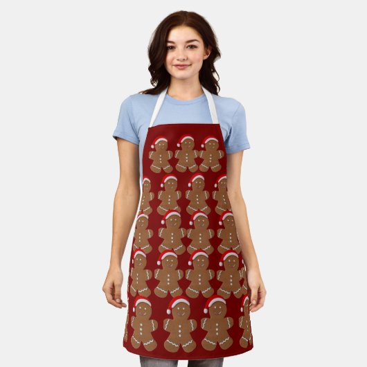 christmas cookie kitchen apron schort (Gedragen)