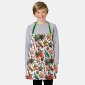 Christmas Cookie Pattern Kids Schort (Gedragen)