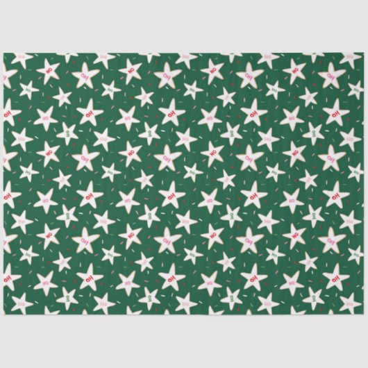 Christmas Cookie Pattern Tissuepapier (Voorkant)