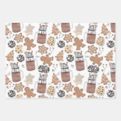 Christmas Cookies and Hot Cocoa Holiday Baking Inpakpapier Vel (Voorkant 2)