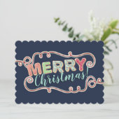 Christmas cookies de vacances carte cadeau de vaca (Debout devant)