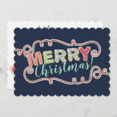 Christmas cookies de vacances carte cadeau de vaca (Devant / Derrière)