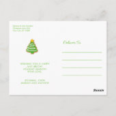 CHRISTMAS COOKIES PHOTO CARTE POSTALE (Dos)